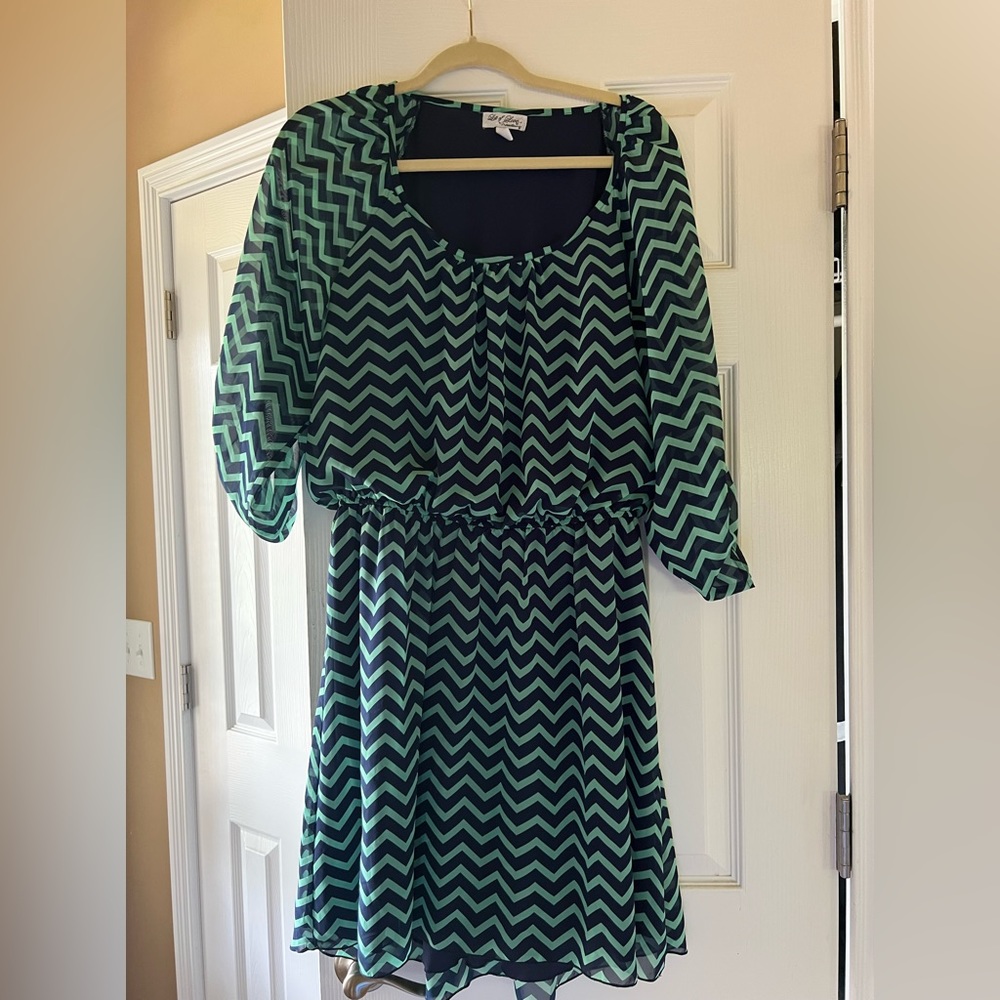 3/4 sleeve, Chevron, mini